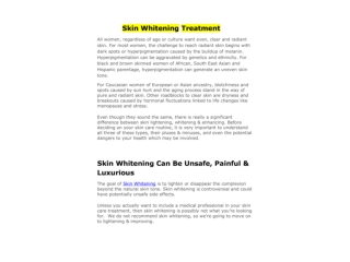 Skin Whitening Treatment