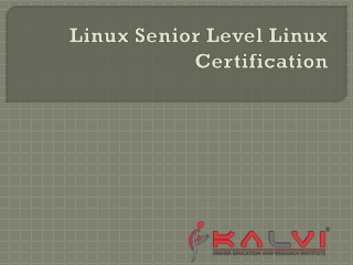 Linux Senior Level Linux Certification