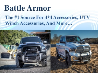Battle Armor – The #1 Source for 4*4 Accessories, UTV Winch Accessories, and More