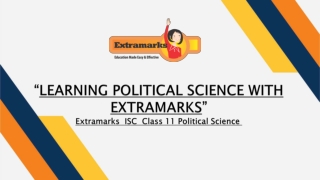 Learning Political Science with Extramarks