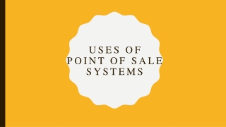 Uses of POS software