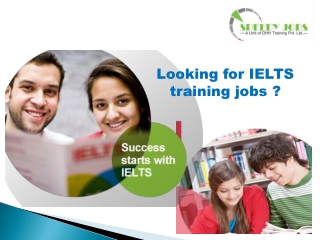 IELTS Trainer Jobs in Chandigarh