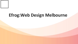 Efrog: Web Design & Development Company in Melbourne