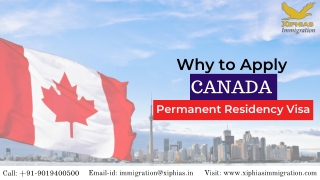 Why to Apply for Canada Permanent Residency Visa