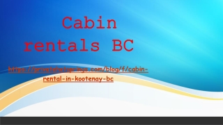 Cabin rentals BC