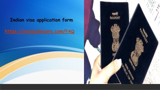 Indian visa application form