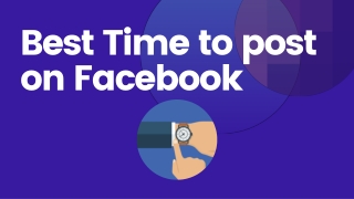 Best time to post on Facebook