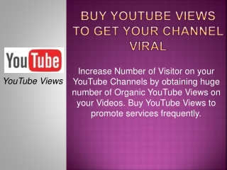 Buy YouTube Views to Get Your Channel Viral