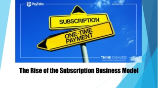 The Rise of the Subscription Business Model