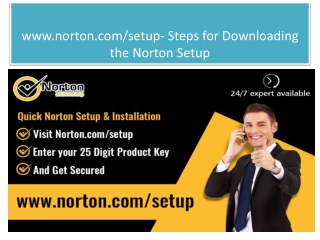 Enter Activation Key & Setup Norton | www.norton.com/setup