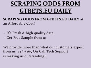 SCRAPING ODDS FROM GTBETS.EU DAILY