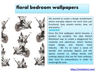 Buy floral bedroom wallpapers - Mineheart