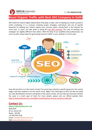 Best SEO Services Company Delhi