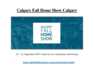 Calgary Fall Home Show Calgary