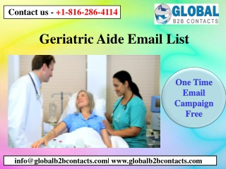 Geriatric Aide Email List