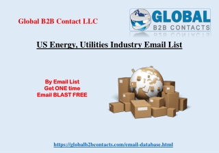 US Energy, Utilities Industry Email List