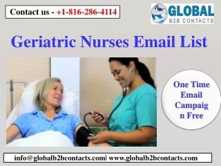 Geriatric Nurses Email List