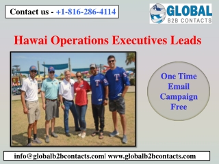 Hawai Operations Executives Leads