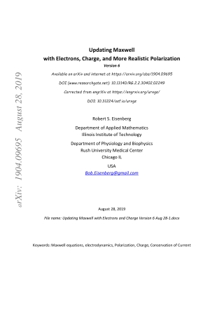 Updating maxwell with electrons and charge Version 6