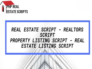 Real Estate Script - Realtors Script