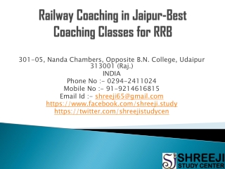 Railway Coaching in Jaipur
