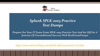 Splunk SPLK-1003 Exam Dumps - SPLK-1003 Practice Question Answers - RealExamDumps