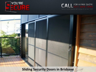 Sliding Security Doors in Brisbane