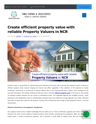 Efficient property value