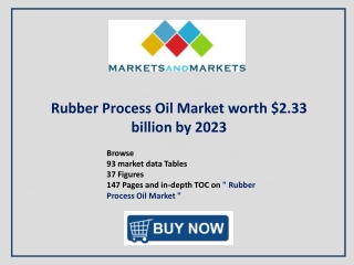 Attractive Opportunities in Rubber Process Oil Market