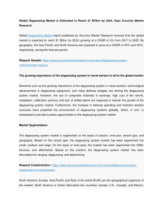 Degaussing System Market
