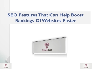 SEO Features That Can Help Boost Rankings Of Websites Faster