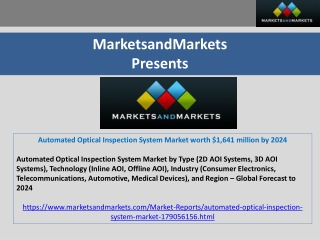 Automated Optical Inspection System Market worth $1,641 million by 2024