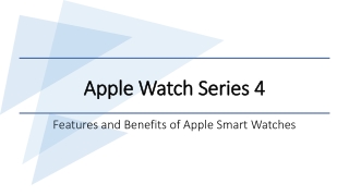 Apple Watch Series 4 - Smart Watch