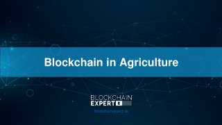 Blockchain in Agriculture