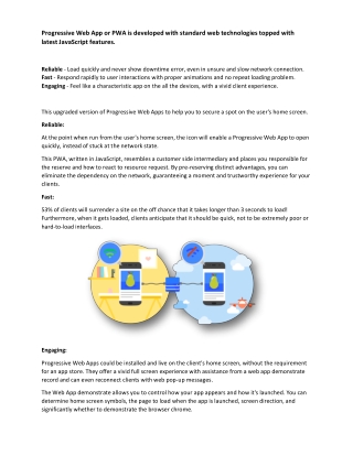 Progressive Web Application Development Company | Synsoft Global