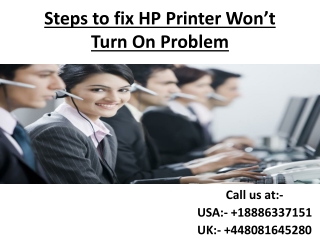 Steps to fix HP Printer Won’t Turn On Problem