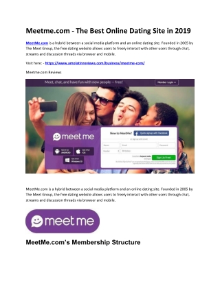 Meetme.com - The Best Online Dating Site in 2019