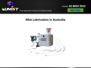 Mist Lubrication in Australia