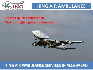 Top and Best King Air Ambulance Services in Allahabad and Lucknow