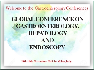 Gastroenterology Conference 2019