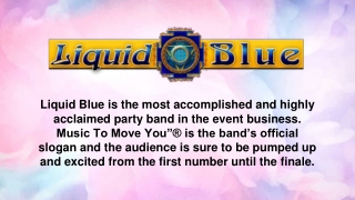 Corporate Party Band San Diego - Liquid Blue