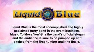 Corporate Party Band San Diego - Liquid Blue