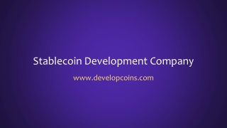 Stablecoin Development Company