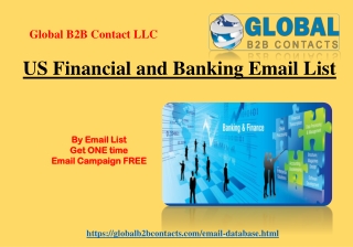 US Financial and Banking Email List