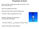 Properties of Acids
