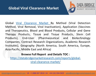 Global Viral Clearance Market - Industry Trends and Forecast to 2026