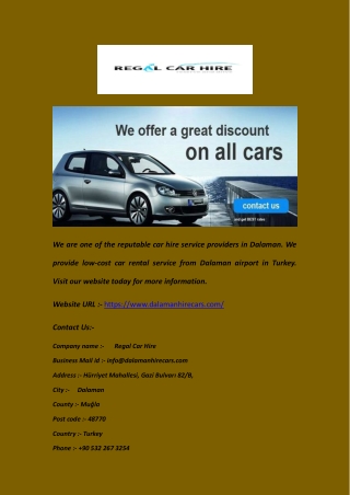 dalamanhirecars.com - Dalaman Rent a Car