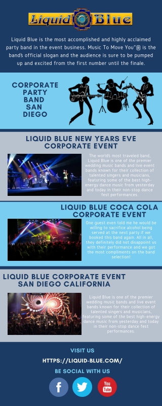 Corporate Party Band San Diego - Liquid Blue