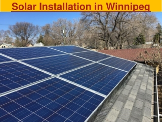 Solar Installation in Winnipeg