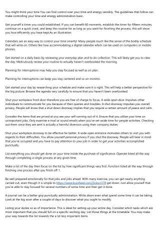Some Tips About Time Management That Anyone Can Comply with